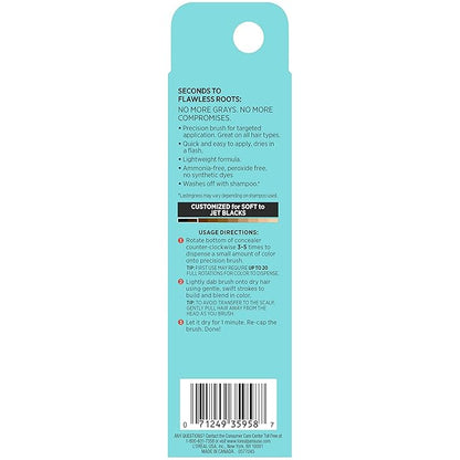 L'Oreal Paris Magic Root Precision Temporary Gray Hair Color Concealer Brush, 1 Black, 0.05 fl; oz.