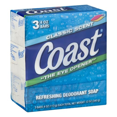 Coast Bath Bars Original Blue 3 Bar Soap, 12 oz
